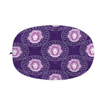 Purple Leo Zodiac Pattern Print Car Side Mirror Covers