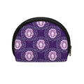 Purple Leo Zodiac Pattern Print Coin Purse