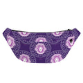 Purple Leo Zodiac Pattern Print Fanny Pack