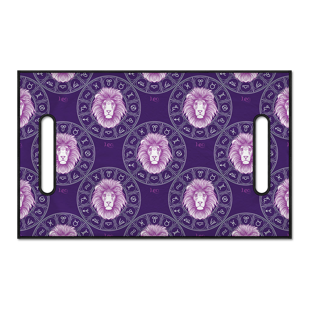 Purple Leo Zodiac Pattern Print Golf Cart Seat Cover