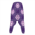 Purple Leo Zodiac Pattern Print Hammer Pants