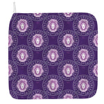 Purple Leo Zodiac Pattern Print Hand Towel