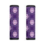 Purple Leo Zodiac Pattern Print Handle Covers
