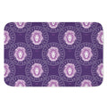 Purple Leo Zodiac Pattern Print Indoor Door Mat