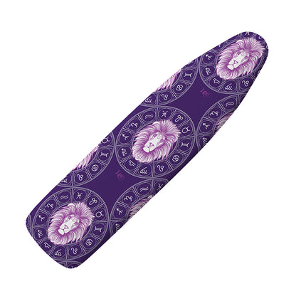 Purple Leo Zodiac Pattern Print Ironing Board Cover