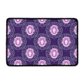 Purple Leo Zodiac Pattern Print Kitchen Mat