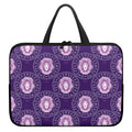 Purple Leo Zodiac Pattern Print Laptop Sleeve With Handle