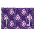 Purple Leo Zodiac Pattern Print Placemat