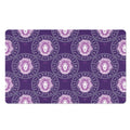 Purple Leo Zodiac Pattern Print Polyester Doormat