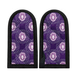 Purple Leo Zodiac Pattern Print Skillet Handle Cover