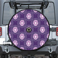 Purple Leo Zodiac Pattern Print Tire Cover With Camera Hole