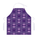 Purple Libra Zodiac Pattern Print Adjustable Apron