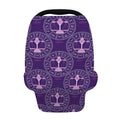 Purple Libra Zodiac Pattern Print Baby Seat Cover