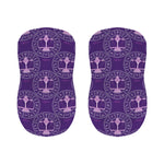 Purple Libra Zodiac Pattern Print Bar Stool Covers