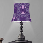 Purple Libra Zodiac Pattern Print Bell Lamp Shade