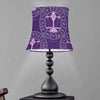 Purple Libra Zodiac Pattern Print Bell Lamp Shade