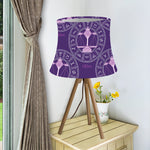 Purple Libra Zodiac Pattern Print Bell Lamp Shade