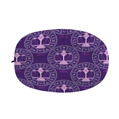 Purple Libra Zodiac Pattern Print Car Side Mirror Covers