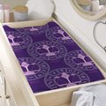Purple Libra Zodiac Pattern Print Changing Pad Cover