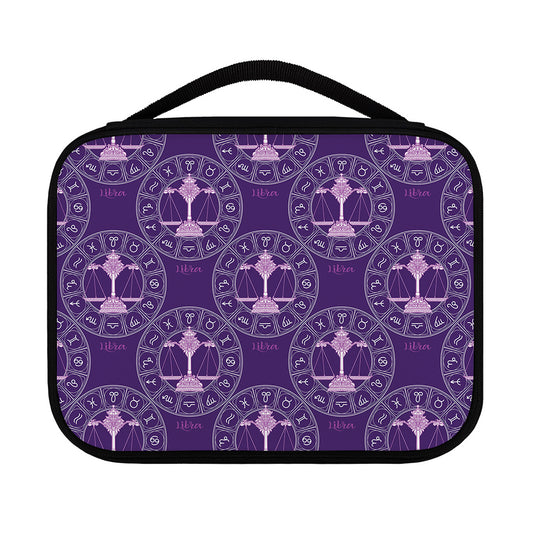 Purple Libra Zodiac Pattern Print Classic Bible Case