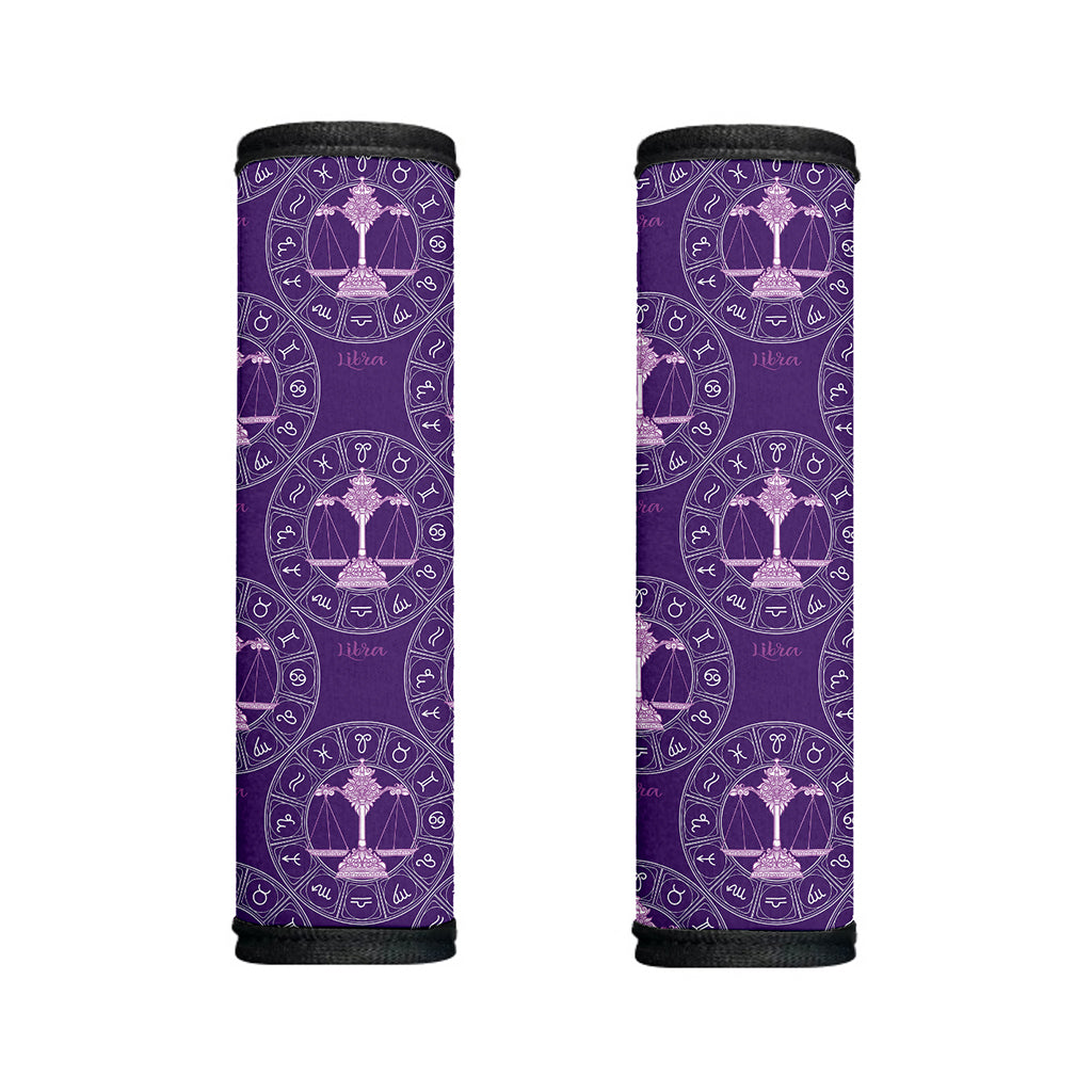 Purple Libra Zodiac Pattern Print Handle Covers