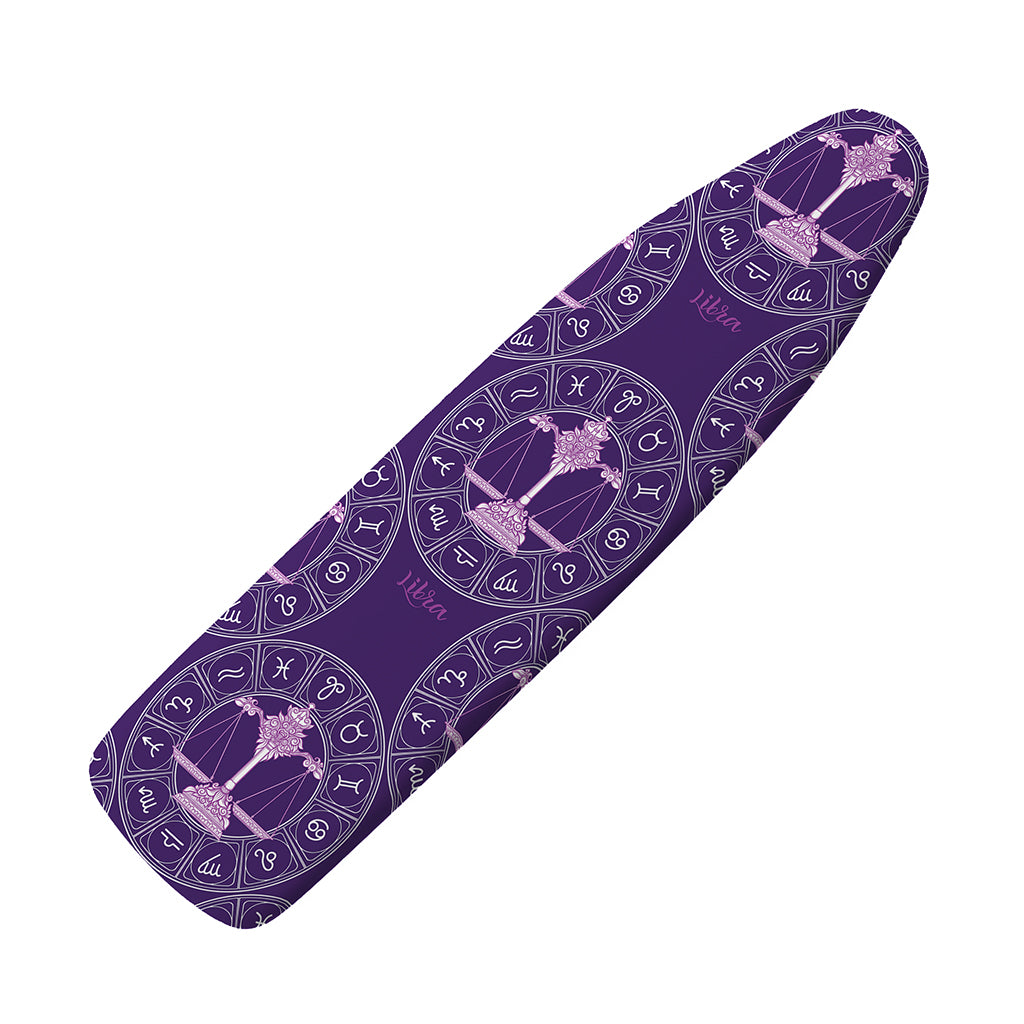Purple Libra Zodiac Pattern Print Ironing Board Cover