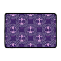 Purple Libra Zodiac Pattern Print Kitchen Mat