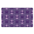 Purple Libra Zodiac Pattern Print Polyester Doormat