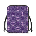 Purple Libra Zodiac Pattern Print Rectangular Crossbody Bag