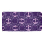 Purple Libra Zodiac Pattern Print Towel
