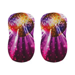 Purple Light Disco Ball Print Bar Stool Covers