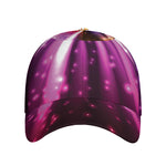 Purple Light Disco Ball Print Baseball Cap
