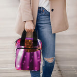 Purple Light Disco Ball Print Bible Tote Bag