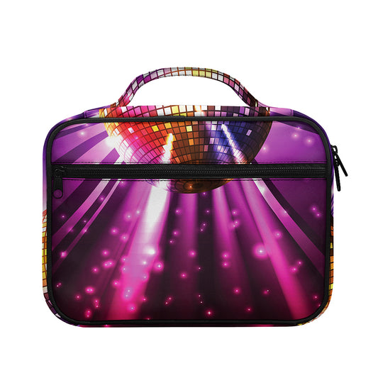 Purple Light Disco Ball Print Briefcase Bible Bag