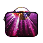 Purple Light Disco Ball Print Briefcase Bible Bag