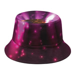 Purple Light Disco Ball Print Bucket Hat