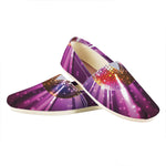 Purple Light Disco Ball Print Casual Shoes
