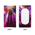Purple Light Disco Ball Print Changing Pad Cover