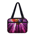 Purple Light Disco Ball Print Double Strap Bible Bag