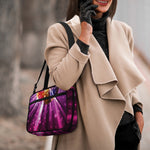 Purple Light Disco Ball Print Double Strap Bible Bag