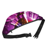 Purple Light Disco Ball Print Fanny Pack