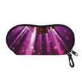 Purple Light Disco Ball Print Glasses Case