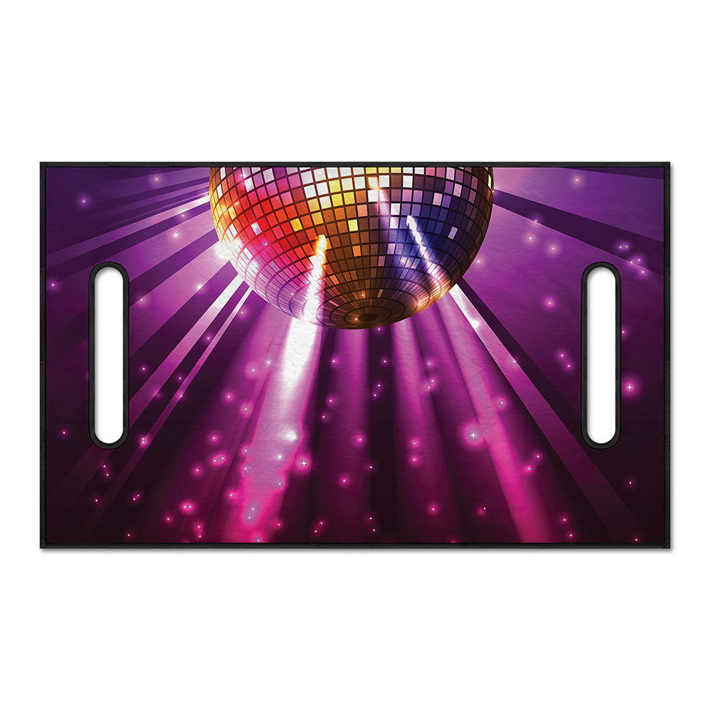 Purple Light Disco Ball Print Golf Cart Seat Cover