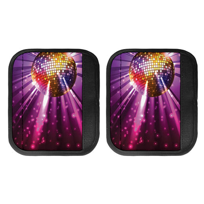Purple Light Disco Ball Print Handle Covers