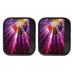Purple Light Disco Ball Print Handle Covers
