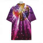 Purple Light Disco Ball Print Hawaiian Shirt