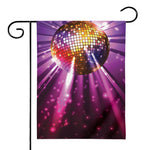Purple Light Disco Ball Print House Flag