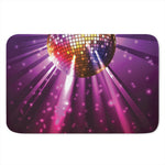 Purple Light Disco Ball Print Indoor Door Mat