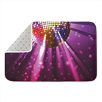 Purple Light Disco Ball Print Indoor Door Mat