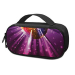 Purple Light Disco Ball Print Insulin Cooler Travel Case